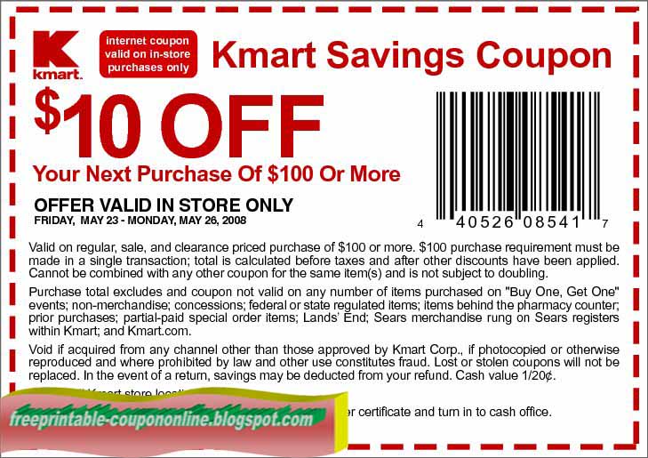 Kmart coupon code 2018