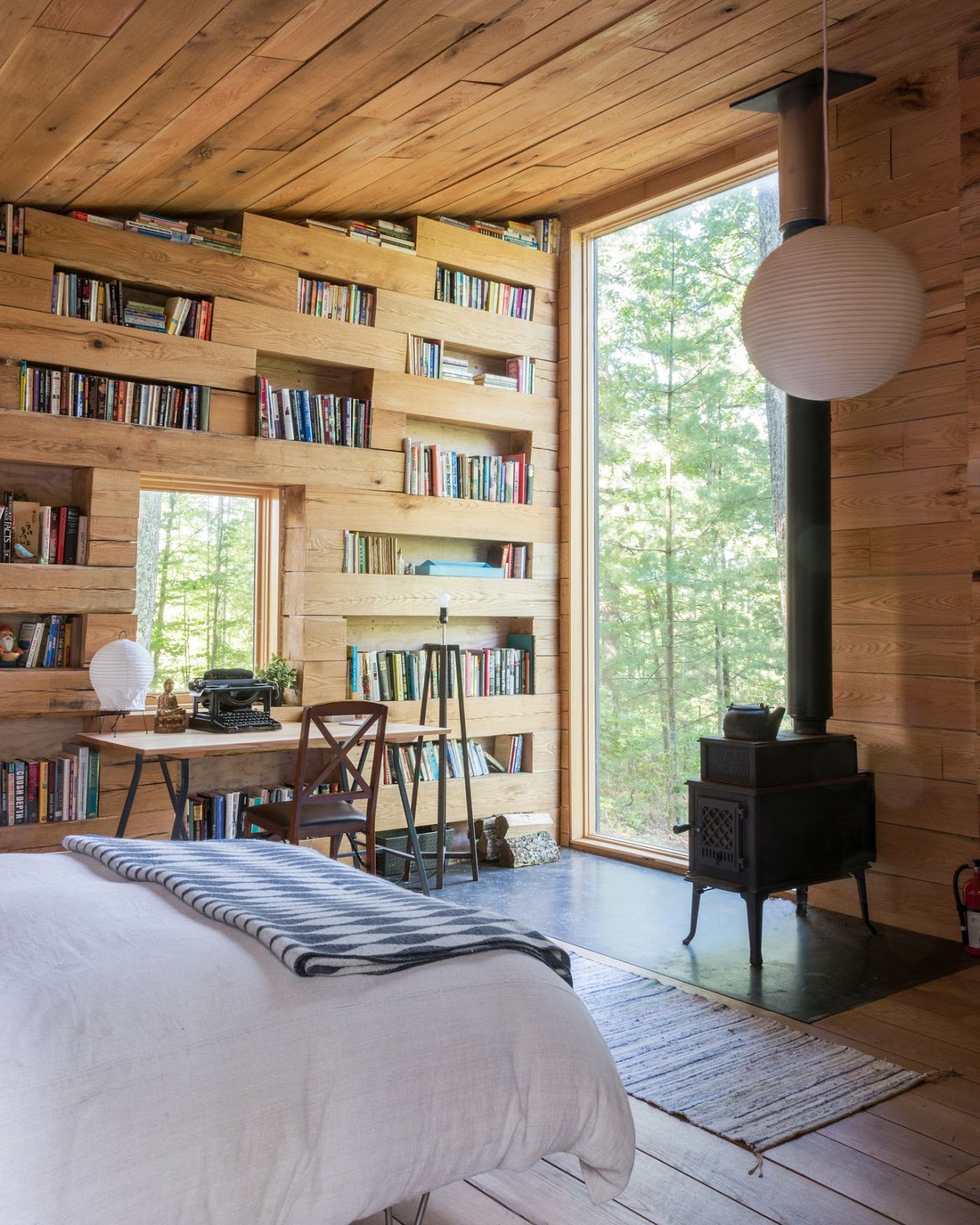 Log Cabin Modern Home Library