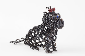 09-Choo-Choo-Junior-Nirit-Levav-Recycled-Bicycle-Parts-used-for-Unchained-Dog-Sculptures-www-designstack-co