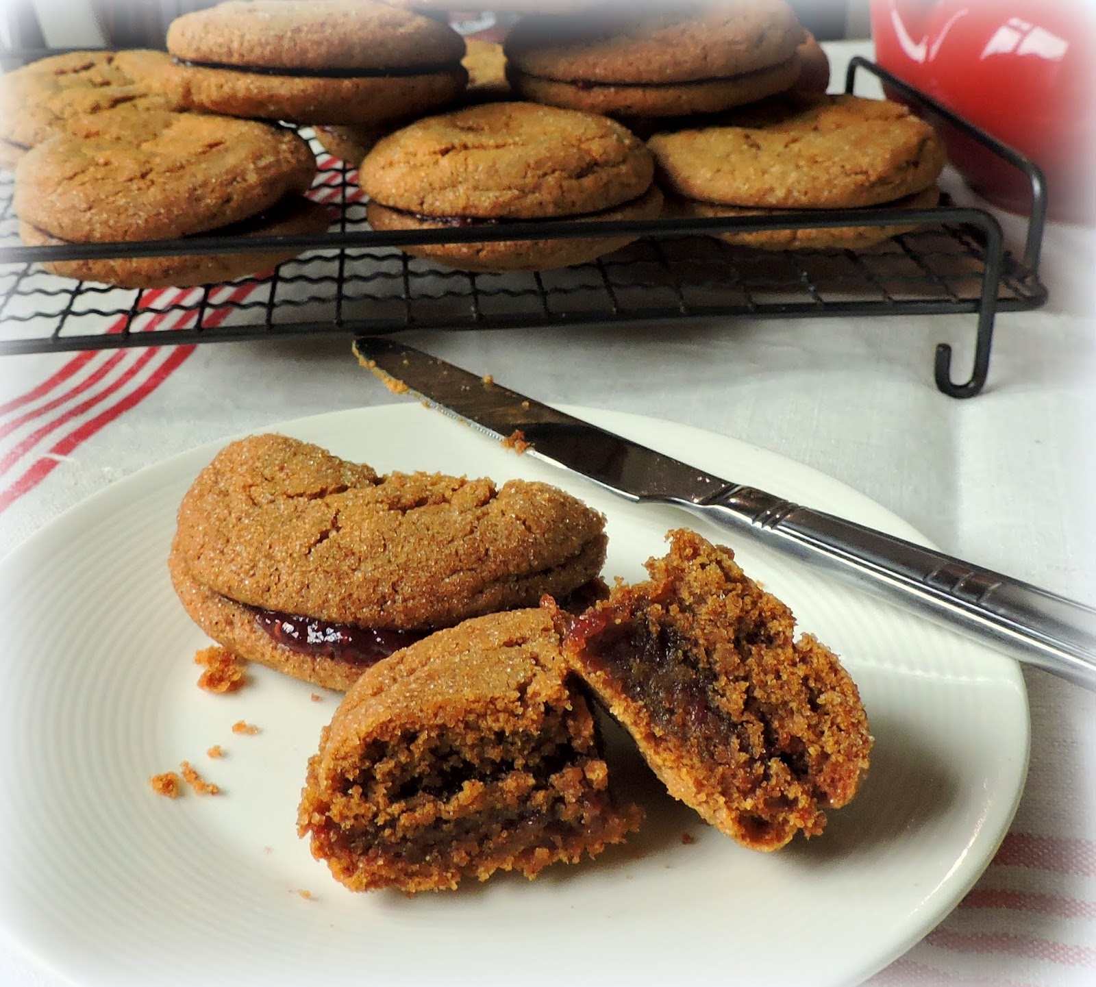 Ginger & Jam Sandwich Cookies The English Kitchen