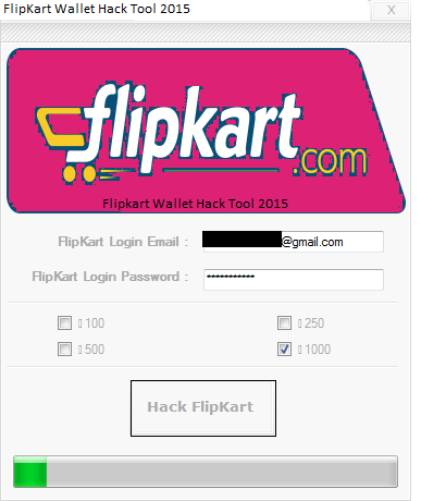 Flipkart Wallet Hack tool 2015