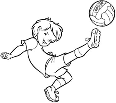 Desenho de Menina a jogar futebol para Colorir - Colorir.com