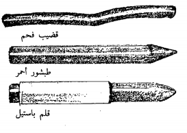 الرسم بالفحم والطبشور الاحمر الرسم بالفحم والطبشور الاحمر