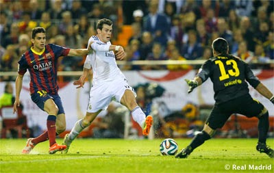 gol Bale en carrera final Copa del Rey Real Madrid FC Barcelona