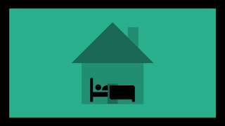 Why am I always staying up too late? Image of person at home in bed.