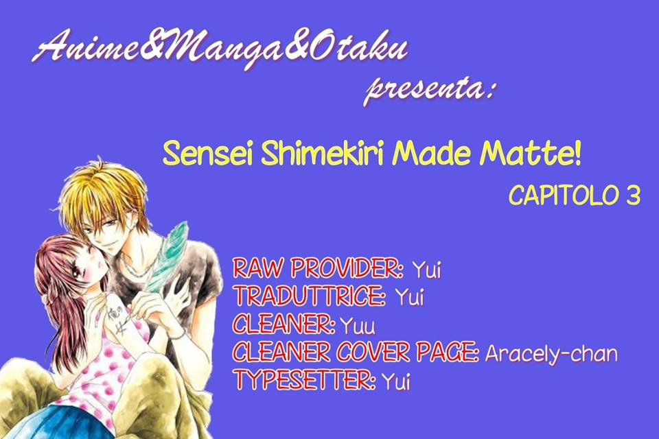 Sensei 〆Shimekiri made Matte! Chap 3 ~ Otaku Fansub - Shoujo Kingdom