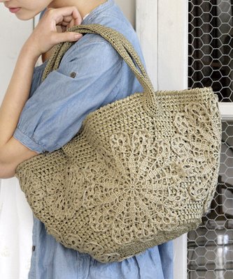 Tina's handicraft : crochet bag with mandala decorations