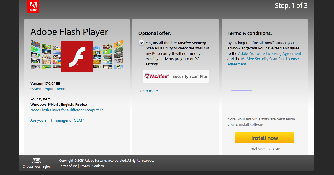 Cara Download Adobe Flash Player
