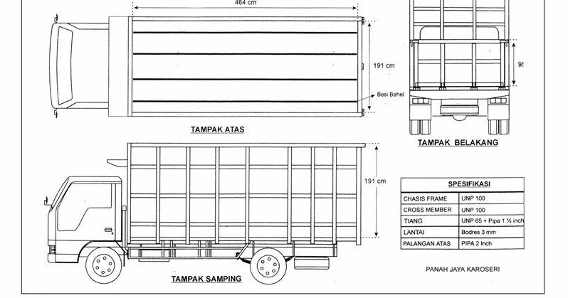 20 Trend Terbaru Bak Truk Canter Sketsa Ukuran Miniatur Truk The Toosh