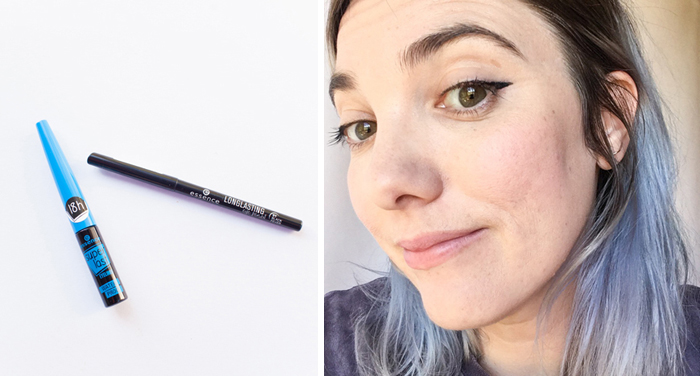 learning cat eye vegan eyeliner