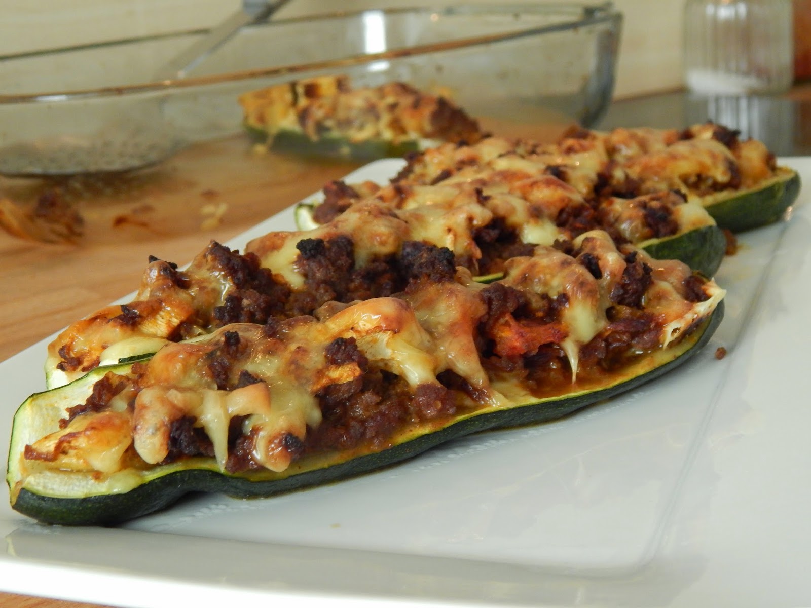 Leylas Leckereien: arabisch kochen: gefüllte Zucchini mit Hackfleisch