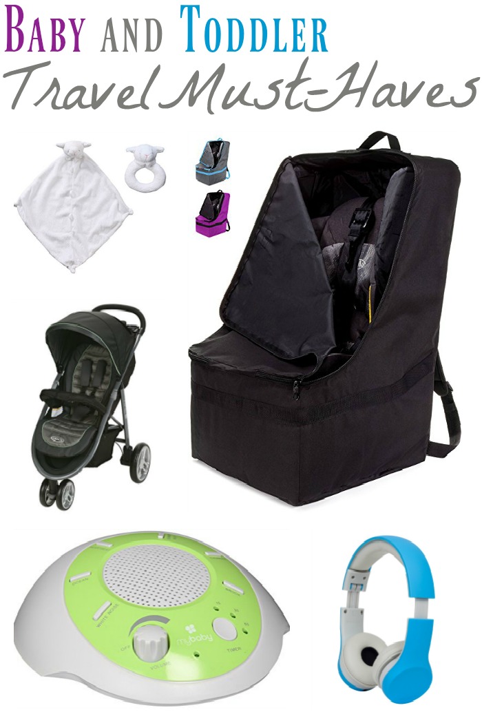 What to pack for easier travel with babies and toddlers, vacationing with babies, family travel tips 
