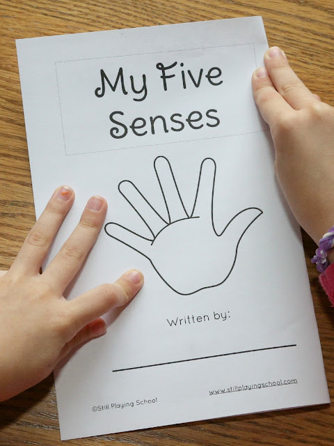 FREE My Five Senses Book for kids to create, write, illustrate, and read themselves!
