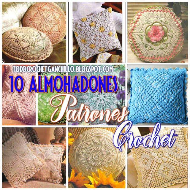 Los 10 mejores patrones de cojines grandes a crochet / Patrones