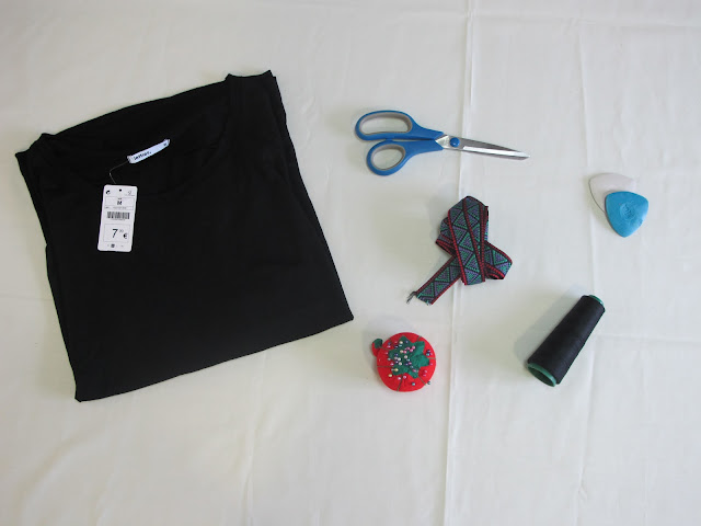 DIY Customizar tendencia azteca una camiseta. Blog de moda, costura y diy.