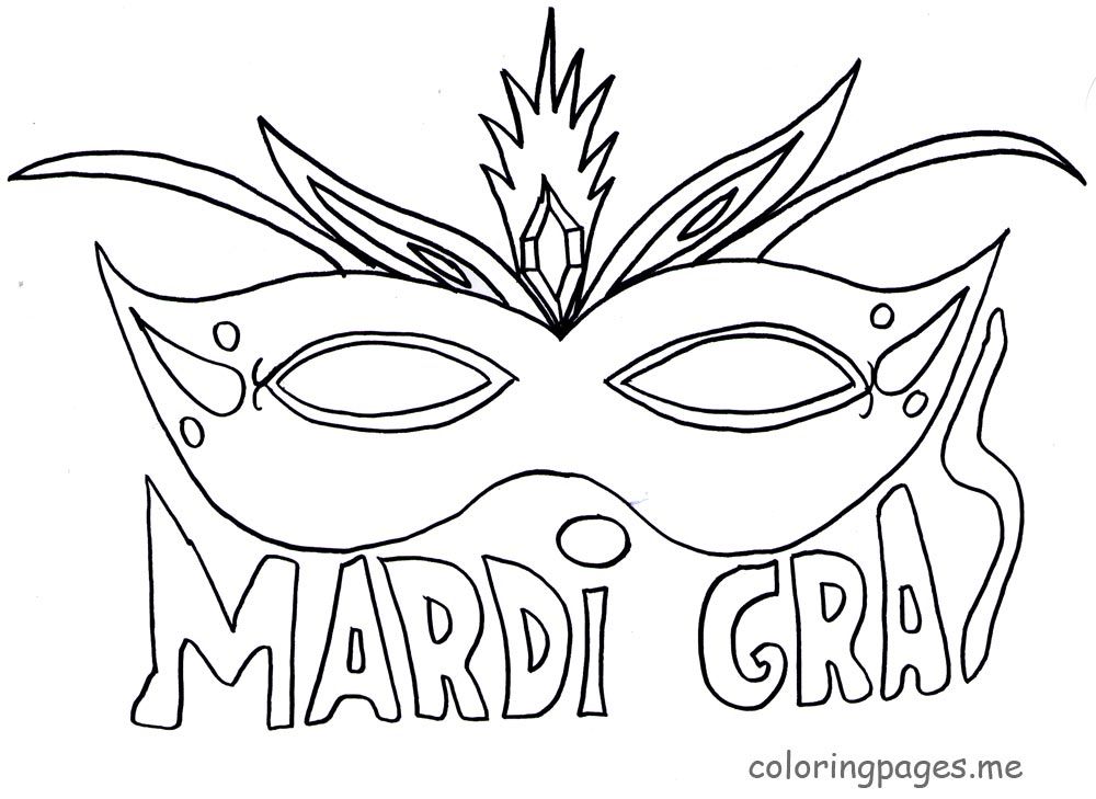 fat tuesday coloring pages - photo #6