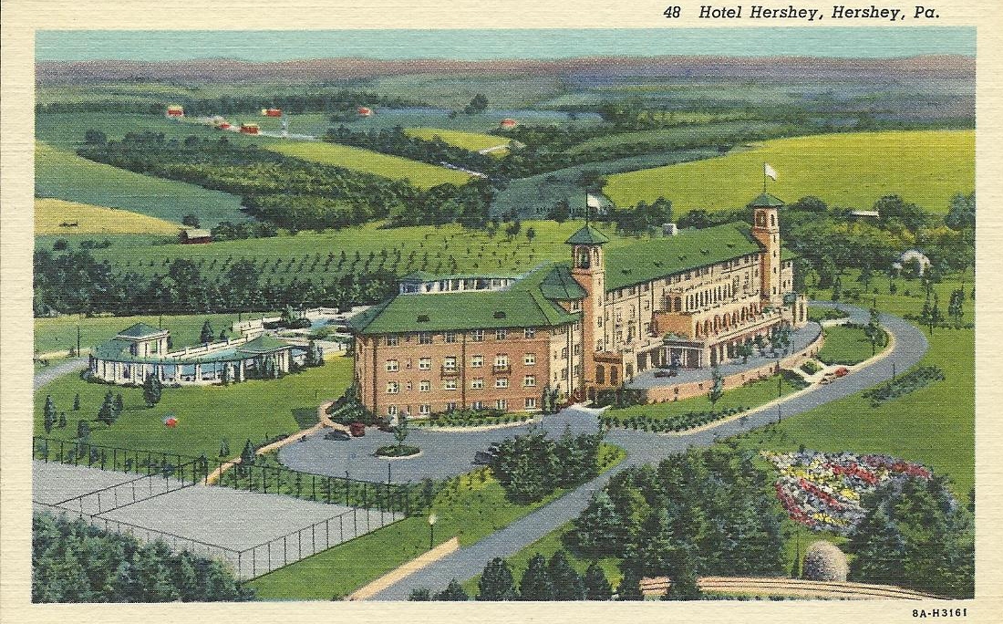 Vintage Travel Postcards Hershey, Pennsylvania