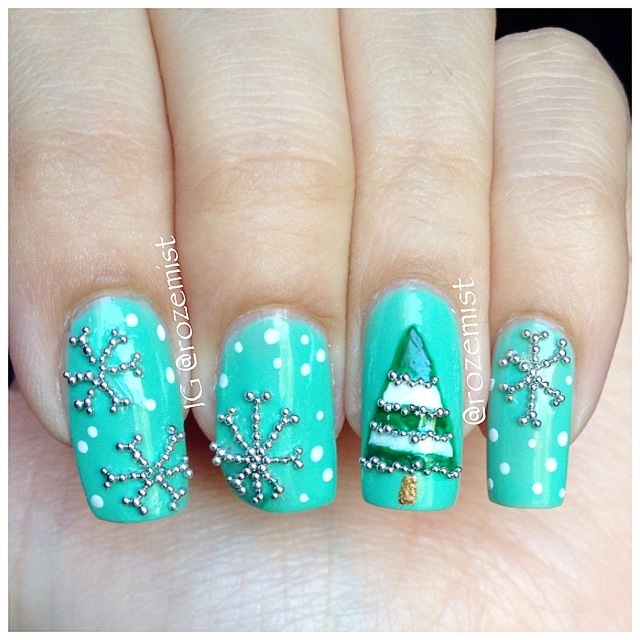 Nail arts by Rozemist: Winter Christmas Nails