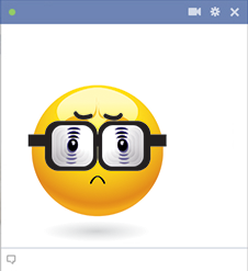 Eyeglasses Emoticon For Facebook