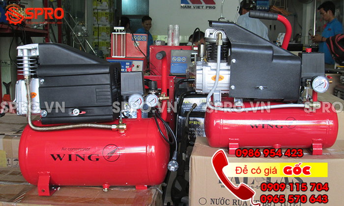 Máy bơm hơi mini xách tay gọn nhẹ - Máy nén khí giá rẻ wing Máy bơm hơi mini xách tay gọn nhẹ - Máy nén khí giá rẻ wing