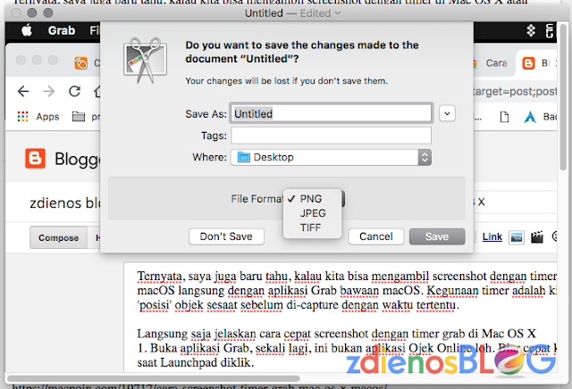 save screenshot - Cara Cepat Screenshot Dengan Timer Grab di Mac OS X