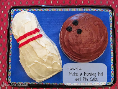 Bowling Ball and Pin Cake | My Scraps