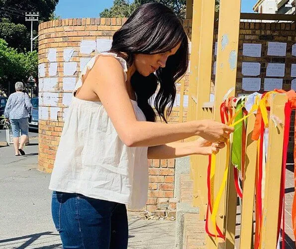 Meghan Markle visited the Clareinch post office in Claremont to pay tribute to Uyinene Mrwetyana, the UCT student