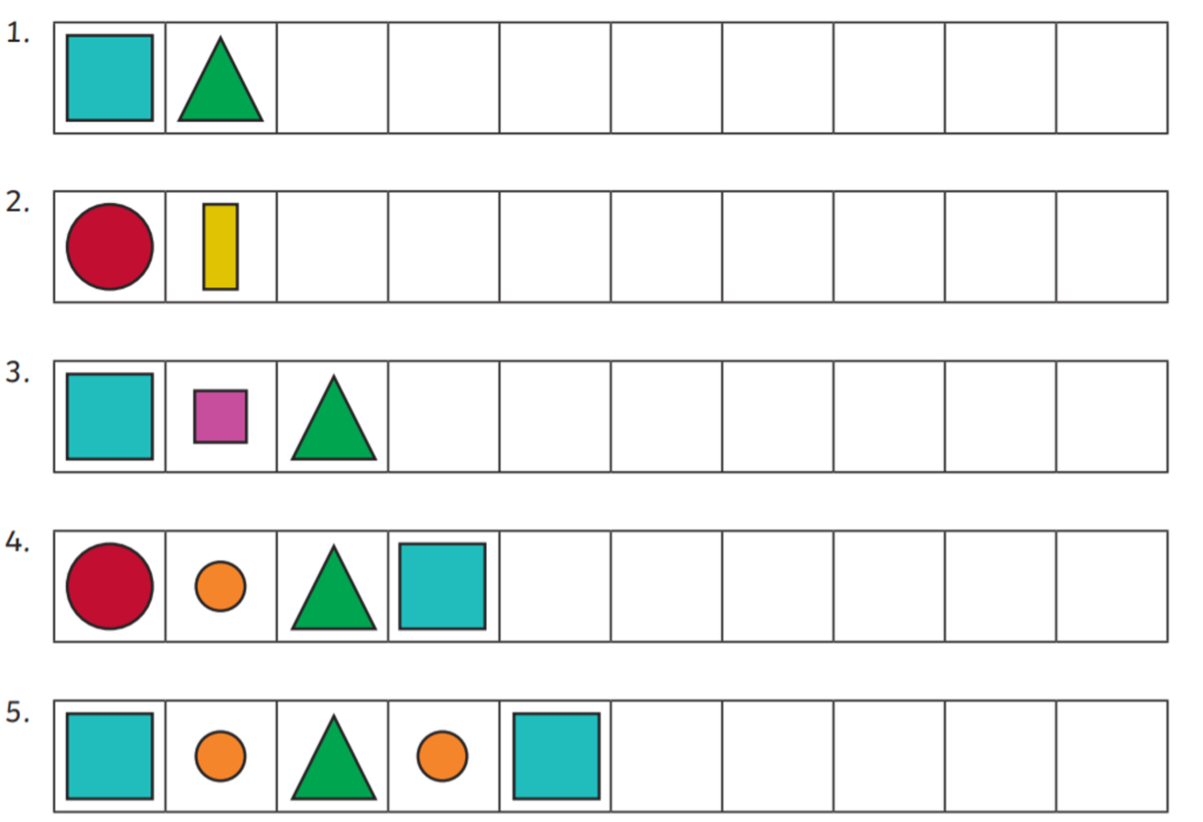 Year 2 Iveson Blog: 25th June- Maths Repeated Patterns