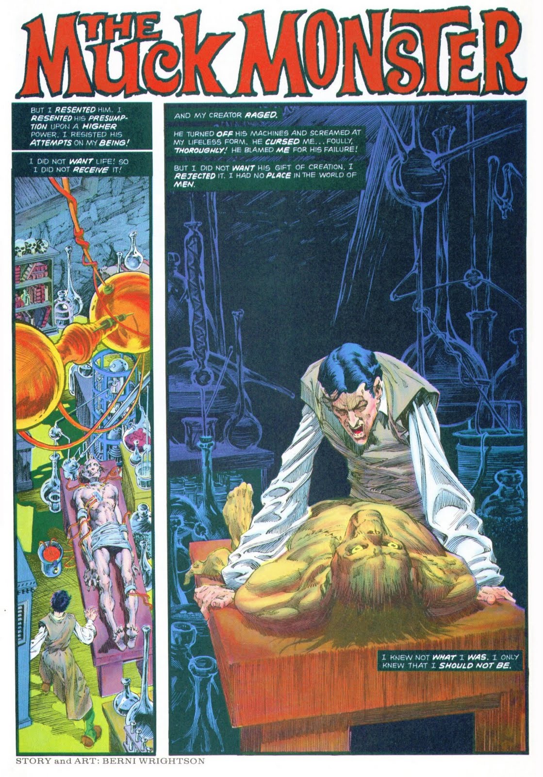 Cap'n's Comics The Muck Monster by Berni Wrightson