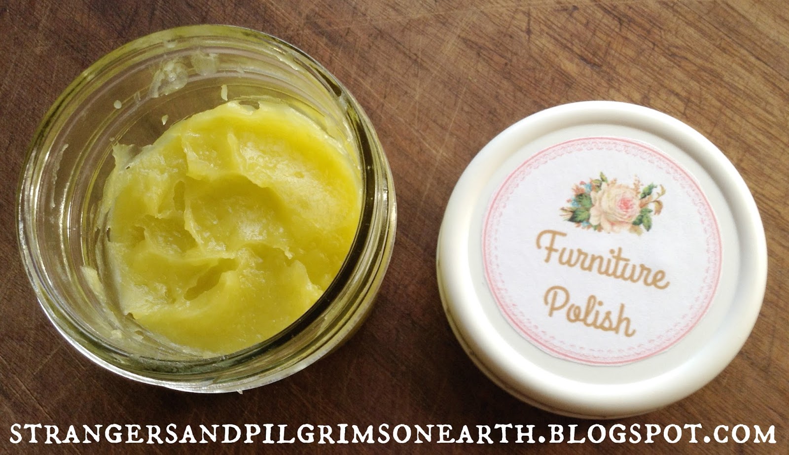 Strangers & Pilgrims on Earth DIY "Old Fashioned" Furniture Polish A