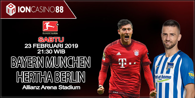  Prediksi Bola Bayern Munchen vs Hertha Berlin 23 Februari 2019
