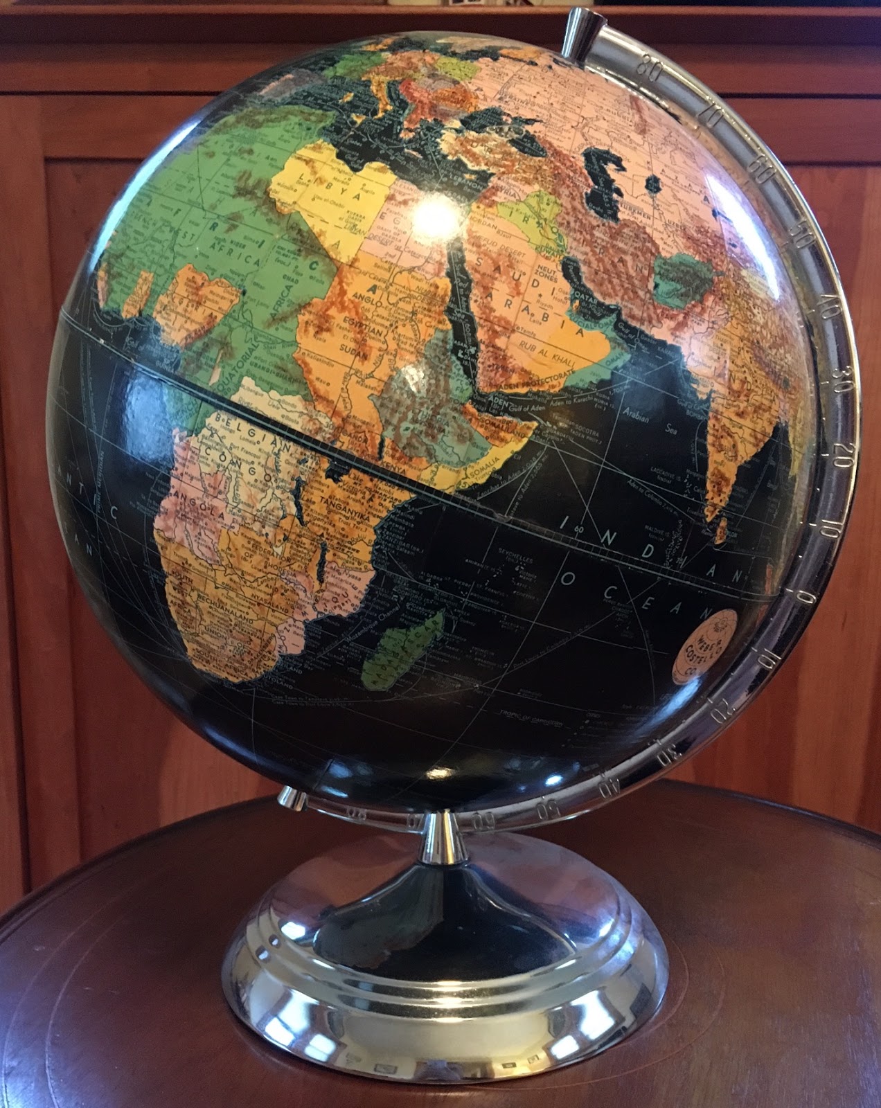 Collecting Antique and Vintage Globes Globe mounting styles explained