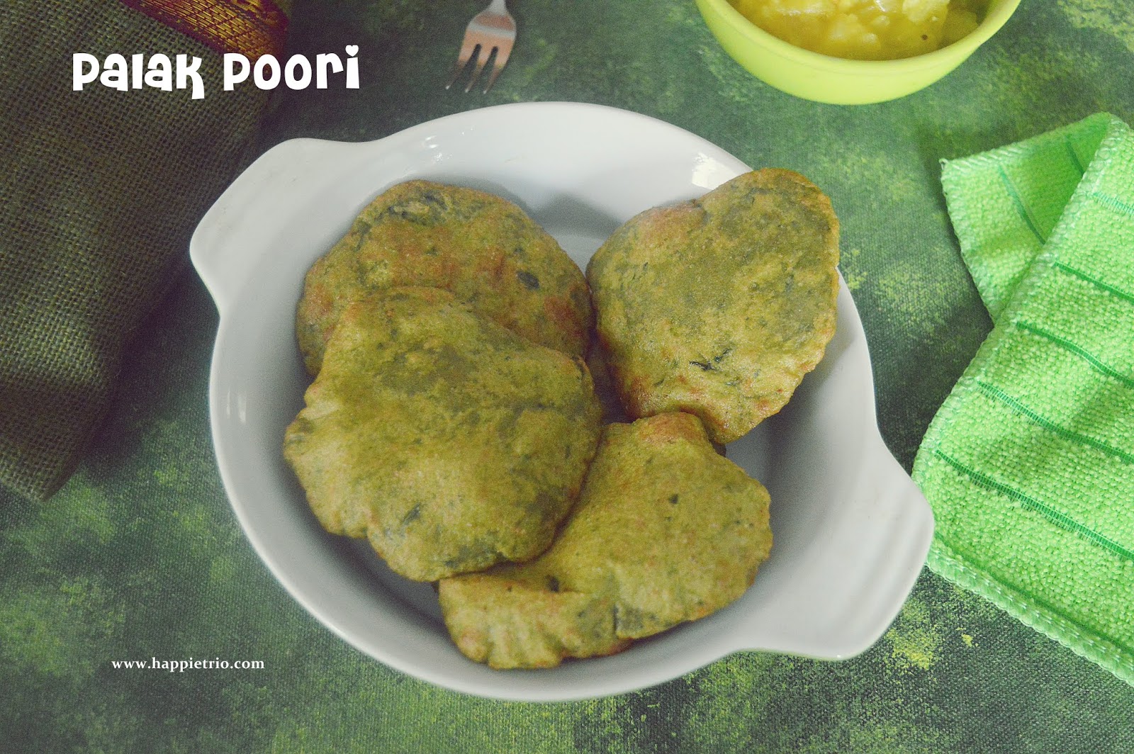 Palak Poori Recipe How to make Spinach Poori Cook with Sharmila