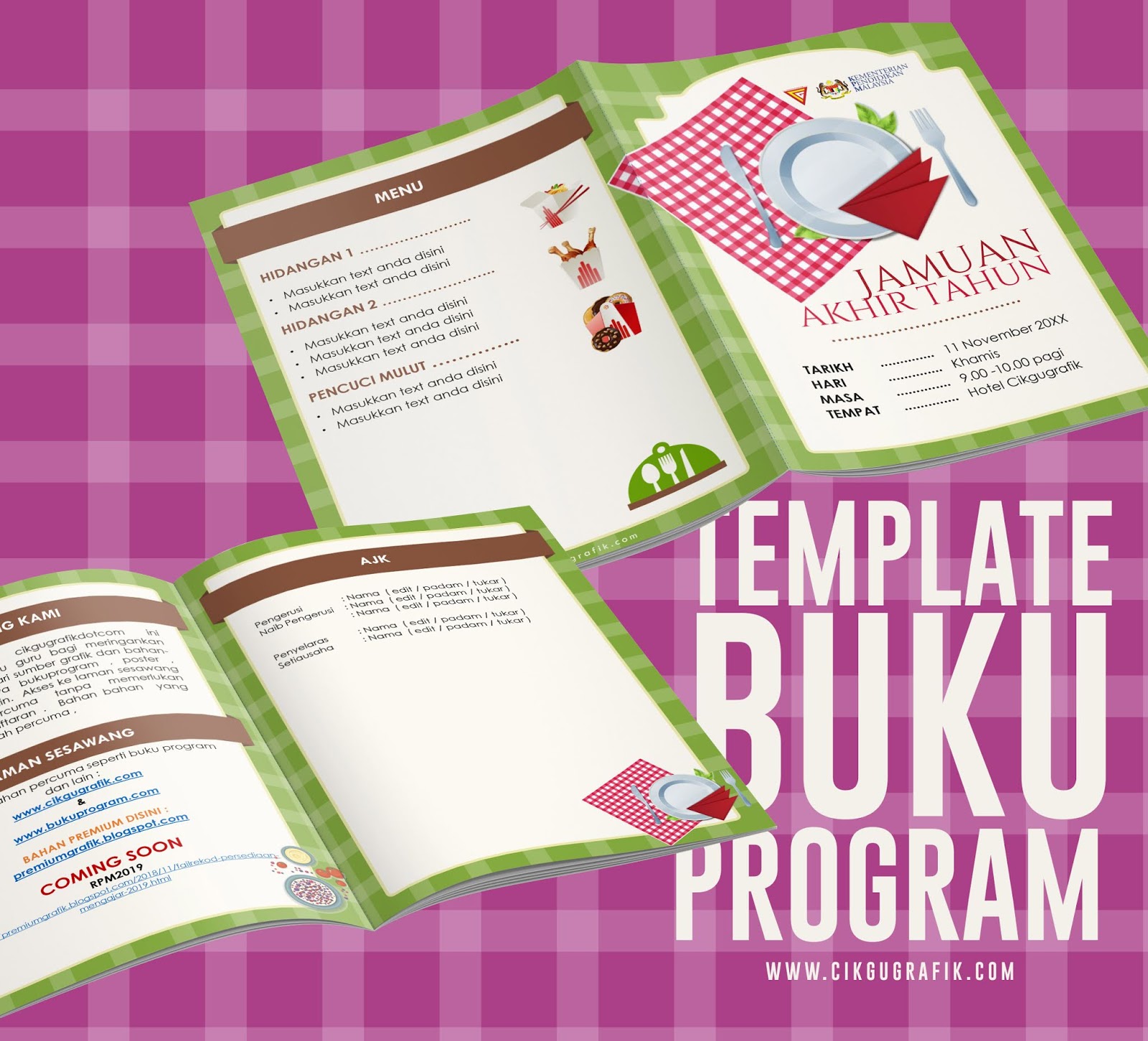 BUKU PROGRAM DOT COM: Template Buku Program Jamuan