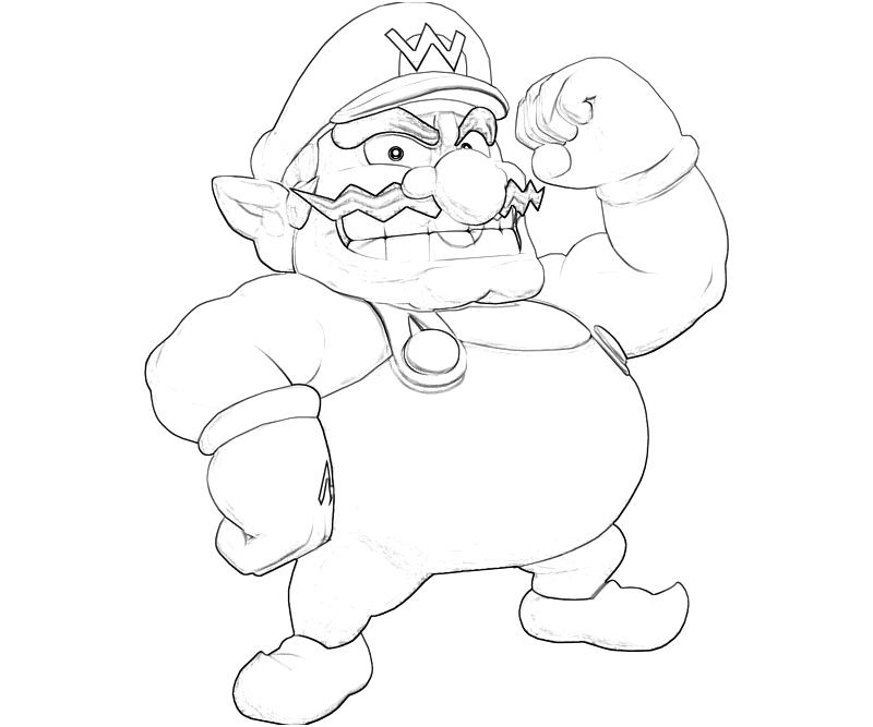 wario and waluigi coloring pages - photo #30