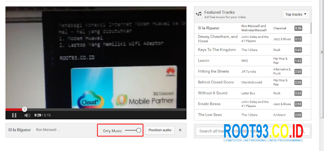 menambahkan file audo yang tersedia ke video