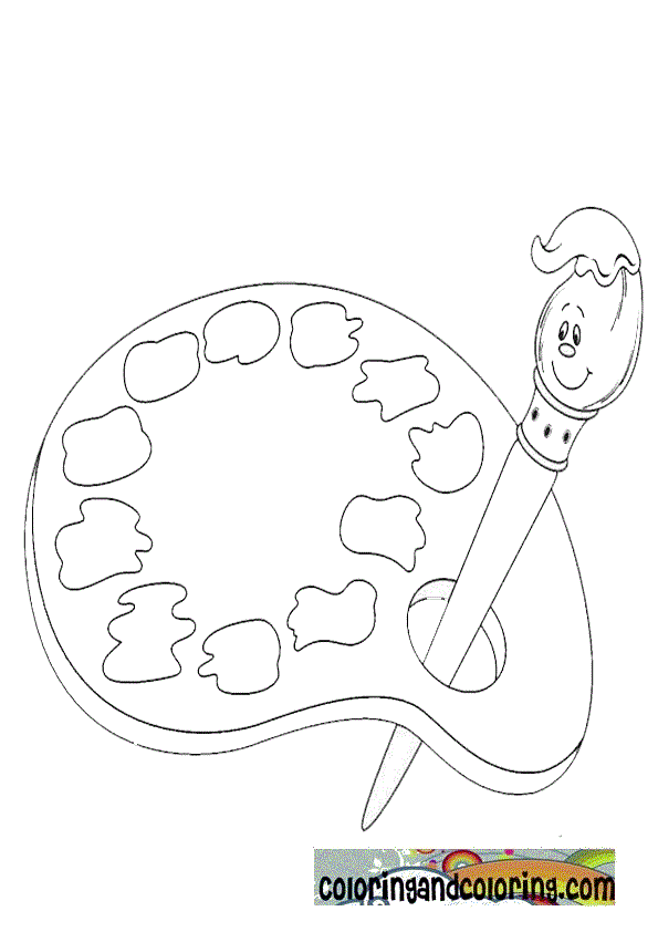 paint brush coloring pages - photo #31