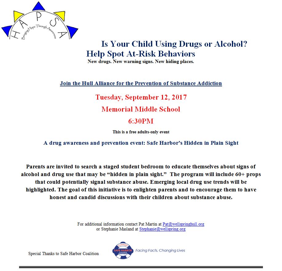 Memorial Middle School Open House Information A New Format!!