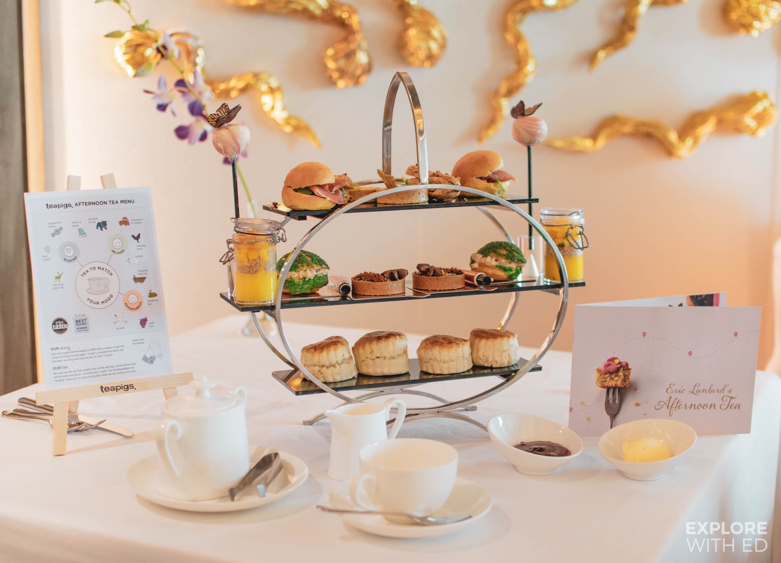 Eric Lanlard Afternoon Tea onboard P&O Cruises Britannia with teapigs tea