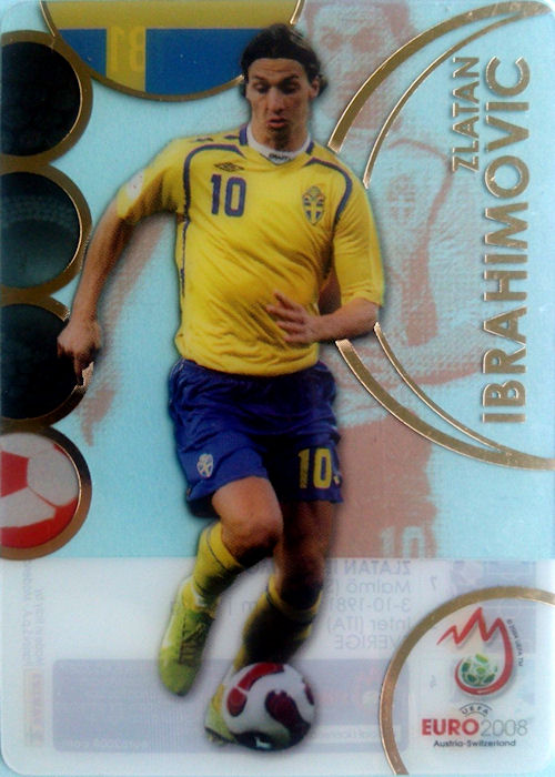 213 Zlatan Ibrahimovic Sverige EM Panini Euro 2008 Trading Cards 08 Nr 