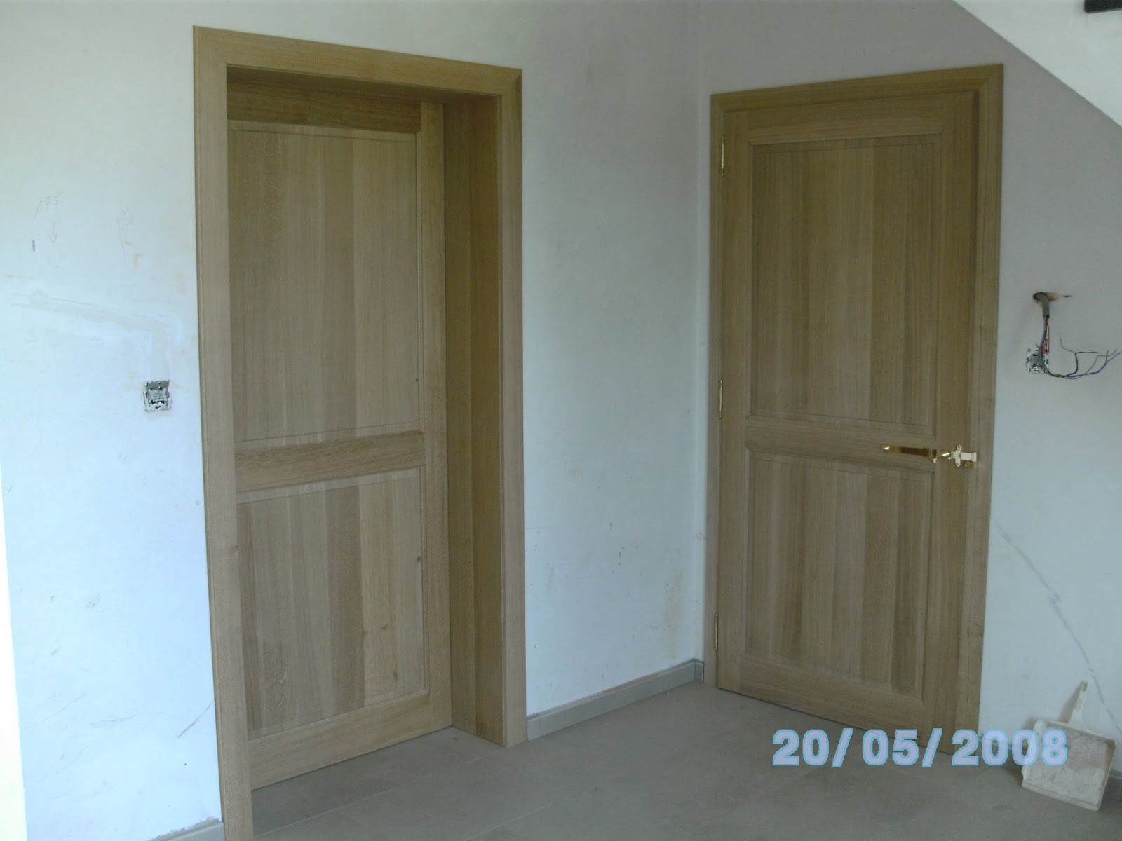 Decmath Portes intérieures en chêne massif