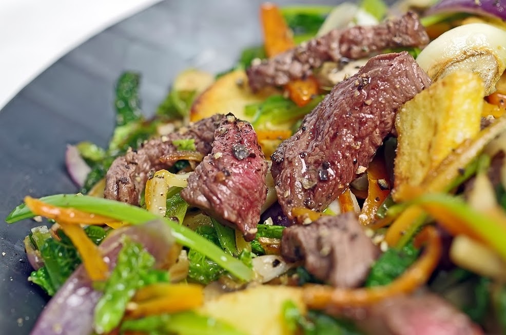 stuttgartcooking: Schnelle Gemüse-Pfanne mit Wirsing, Streifen vom ...