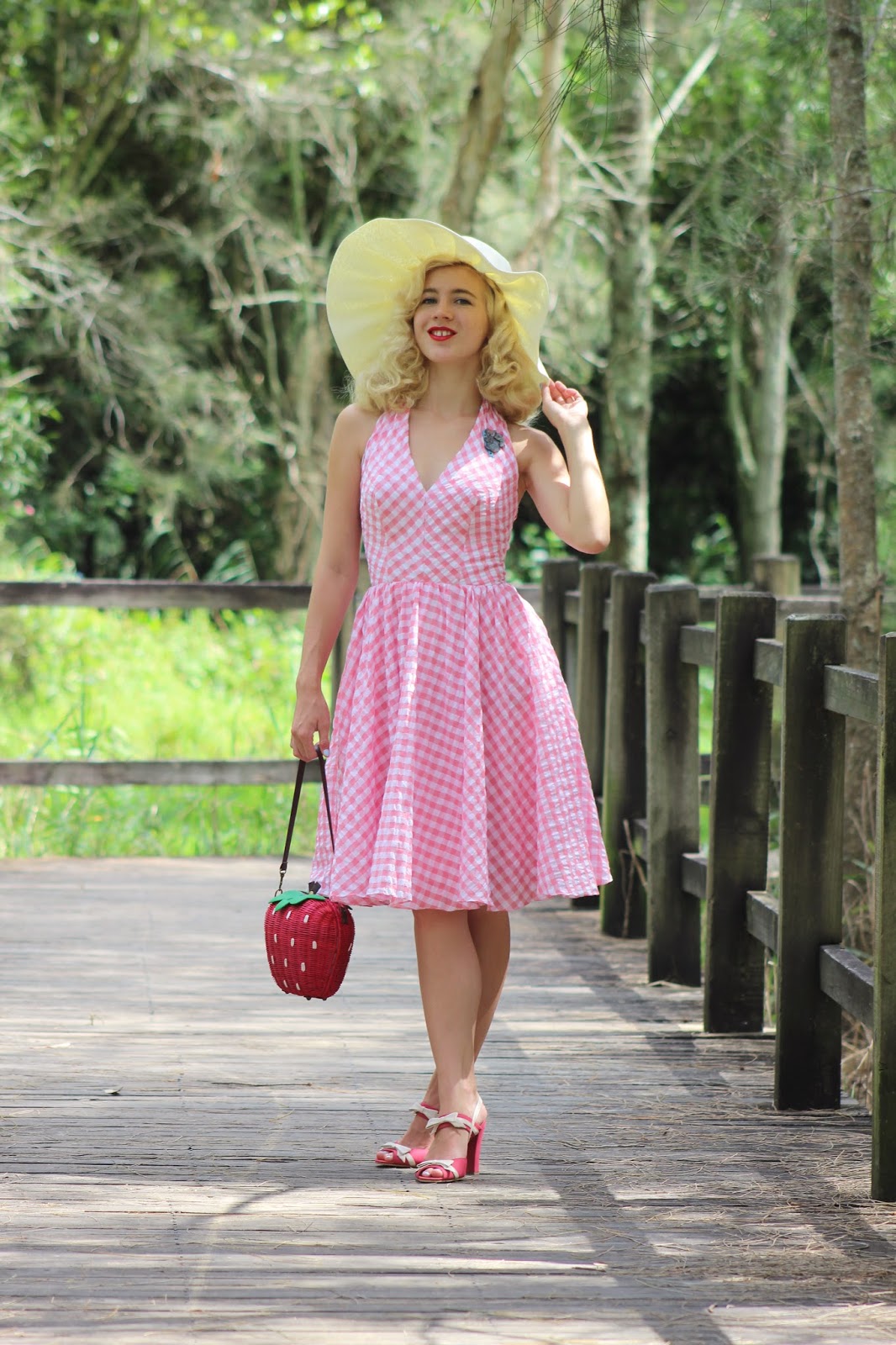 Pink Gingham for Summer GracefullyVintage
