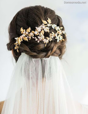 Peinado de moda para novia Peinado de moda para novia