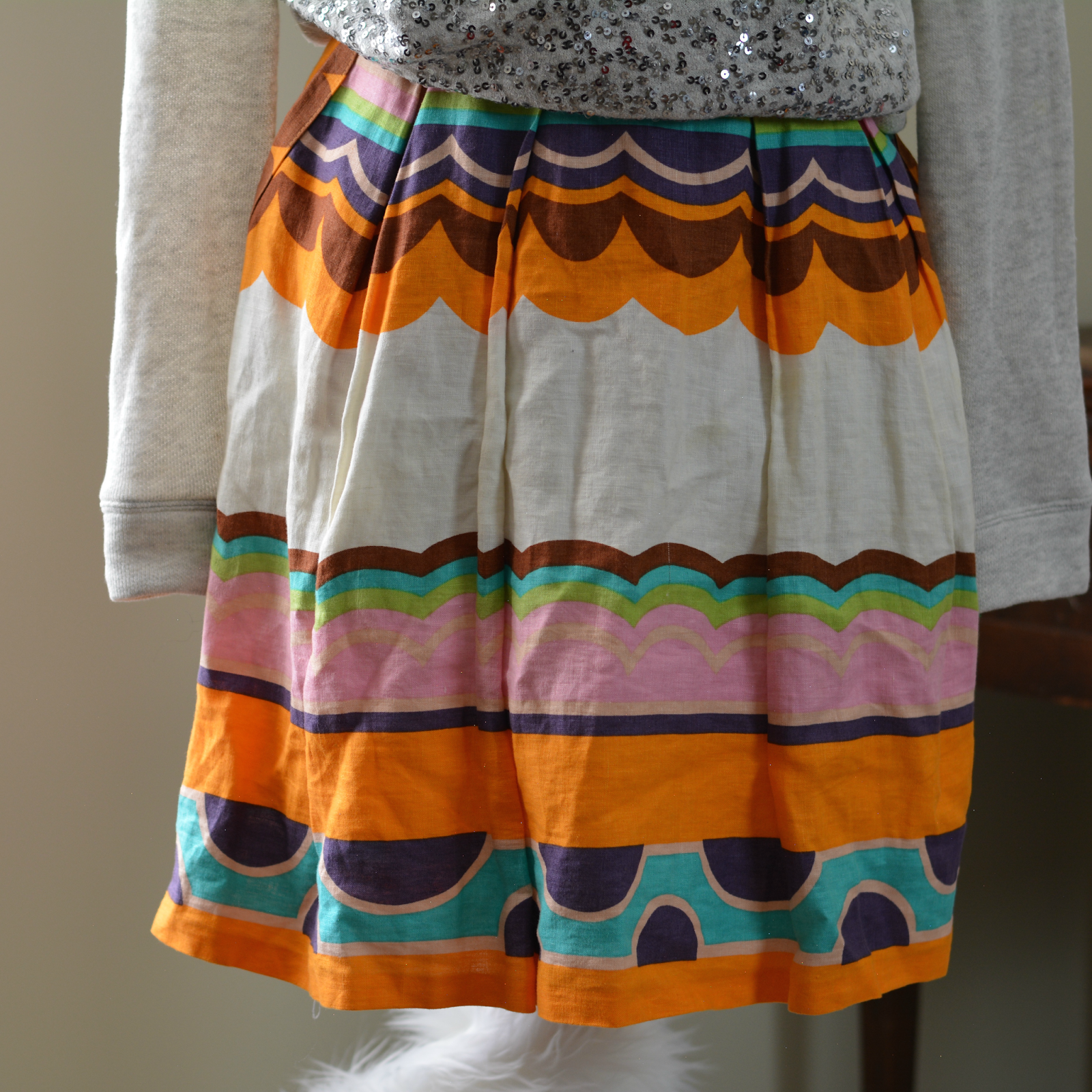 asos skirt from thrift store