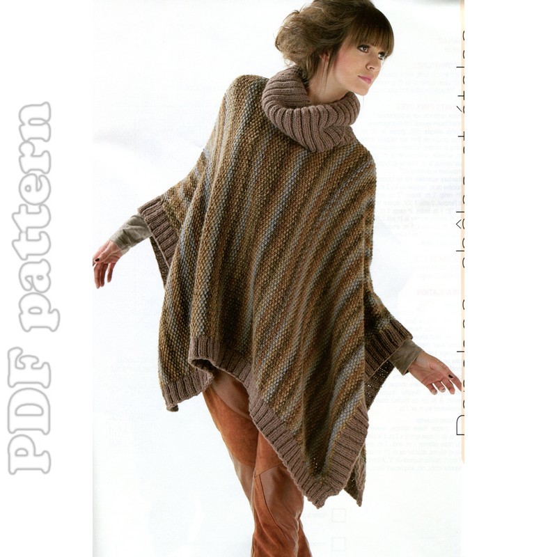 Knitted Ponchos Patterns | Patterns Gallery
