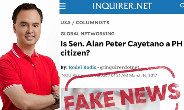 Cayetano debunks Inquirer article about his citizenship: 'Well disguised malicious article'