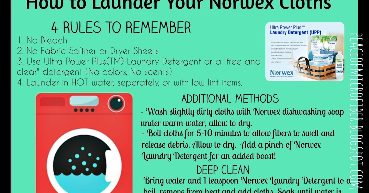 How do I wash my Norwex?