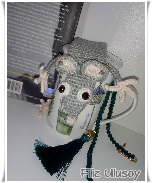 Hobievimiz: amigurumi fare kitap ayraci ve aciklamasi,Book Rat