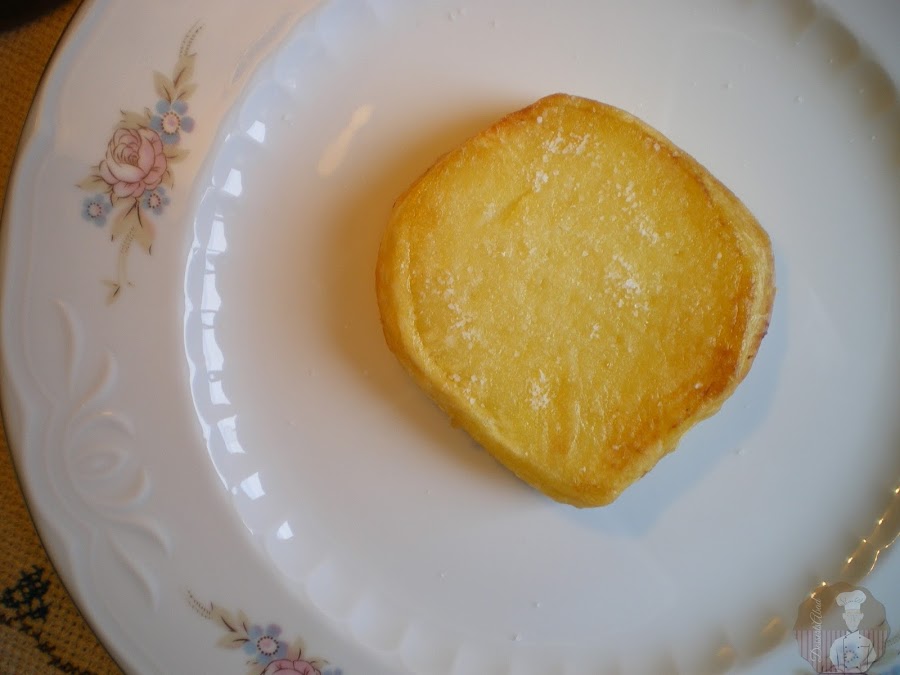 Patata confitada en emplatado